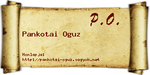 Pankotai Oguz névjegykártya
